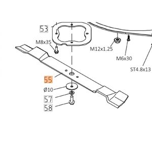 Oleo-Mac 109 L fűnyírókés szet - 2 db Oleo-Mac 109 L fűnyírókés szet - 2 db